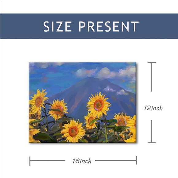 Gorgeous Sunflower Canvas Wall Art - Picture 2 of 6